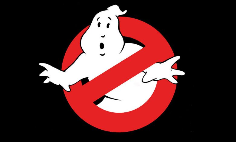 ghostbusters logo on black