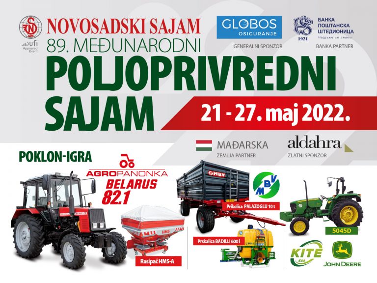 Poljoprivredni sajam u Novom Sadu od 21.-27. maja!